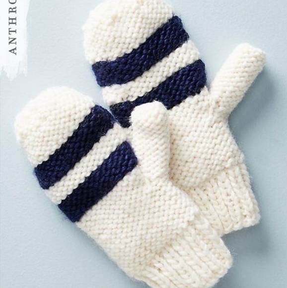 Anthropologie Accessories - Anthropologie Stripe Outbound mittens